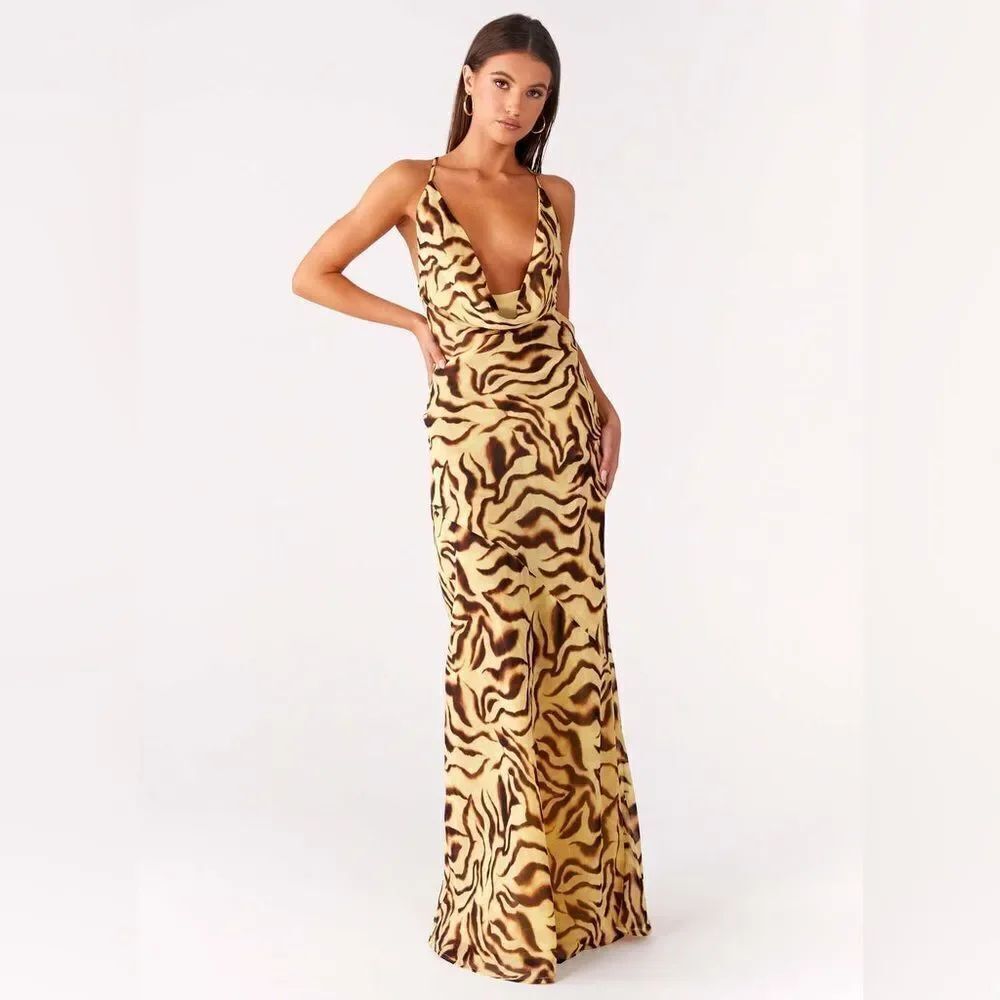 Peppermayo Exclusive - Viva Lune Maxi Dress - Laguna Print